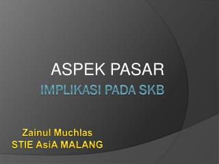 aspek pasar