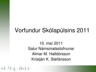 vorfundur sk lap lsins 2011