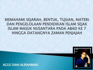 agus dian alirahman