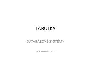 tabulky