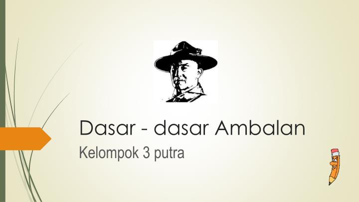 dasar dasar ambalan