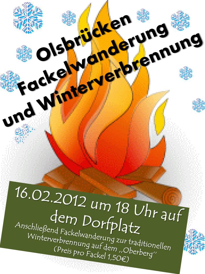 olsbr cken fackelwanderung und winterverbrennung