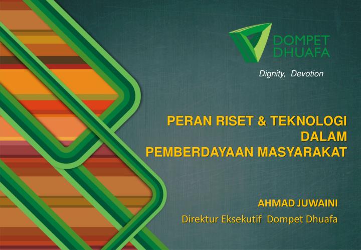 ahmad juwaini direktur eksekutif dompet dhuafa