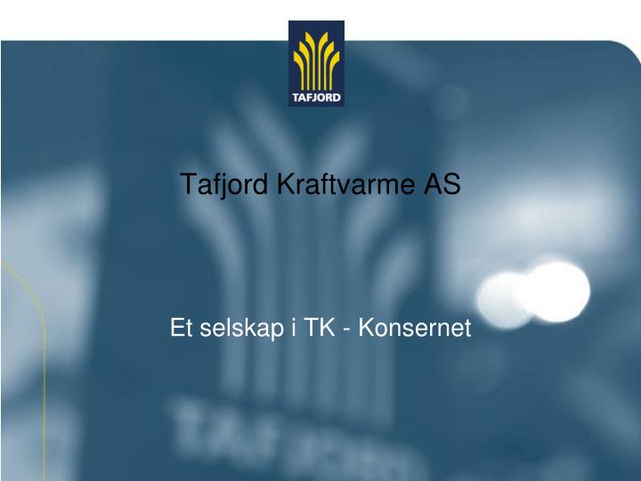 tafjord kraftvarme as