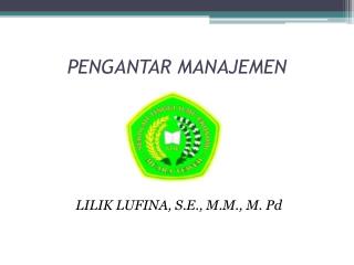 pengantar manajemen