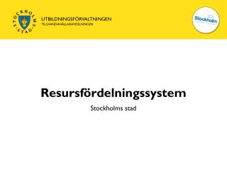 resursf rdelningssystem