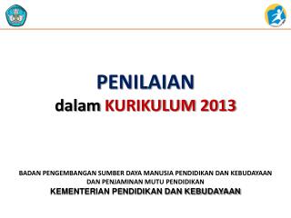 penilaian dalam kurikulum 2013