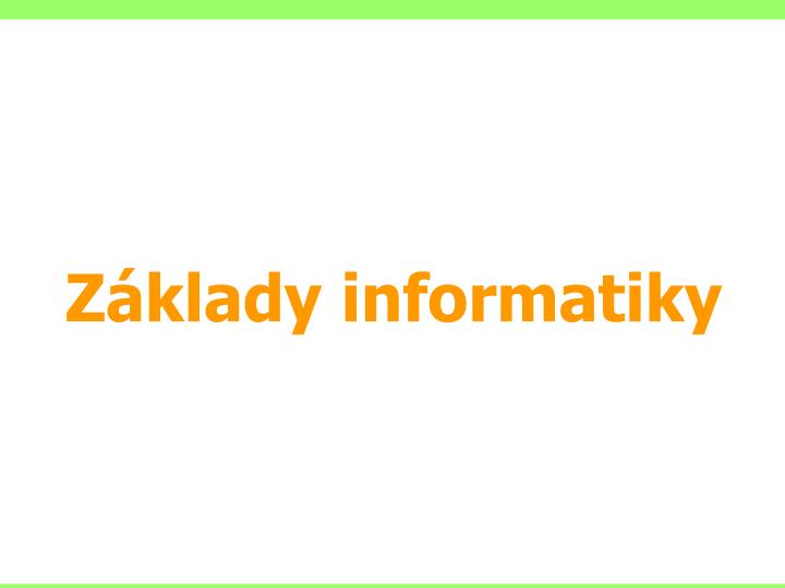 z klady informatiky