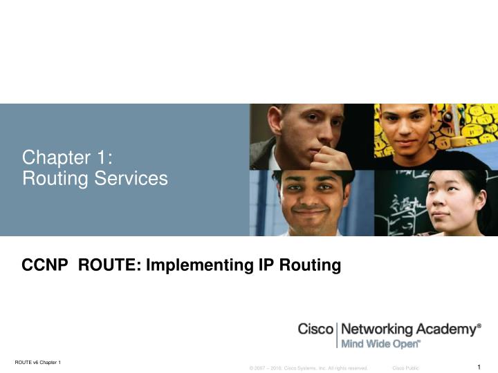chapter 1 routing services