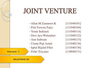 joint venture