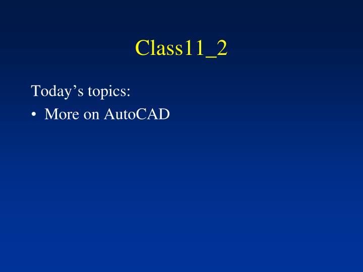 class11 2