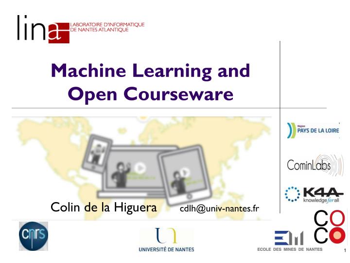 machine learning and open courseware