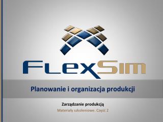 planowanie i organizacja produkcji