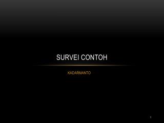 survei contoh