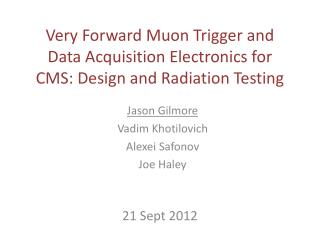 Very Forward Muon Trigger and Data Acquisition Electronics for CMS: Design and Radiation Testing