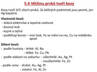 5 4 v t inu prvk tvo kovy