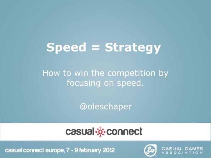 speed strategy