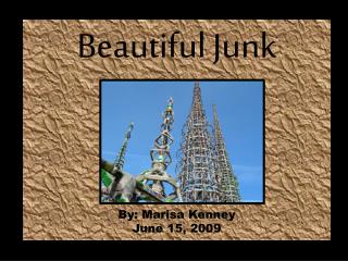 Beautiful Junk By: Marisa Kenney June 15, 2009