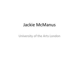 Jackie McManus