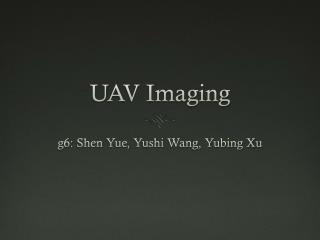 UAV Imaging