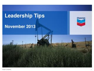 Leadership Tips November 2013