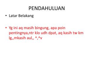 pendahuluan