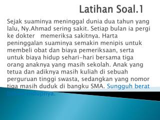 latihan soal 1