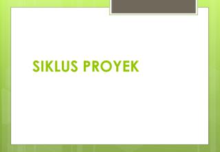 siklus proyek