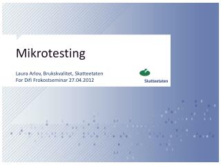 mikrotesting