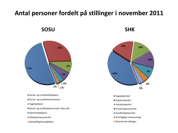 antal personer fordelt p stillinger i november 2011