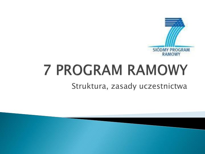 7 program ramowy