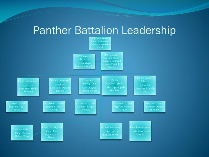 panther battalion leadership