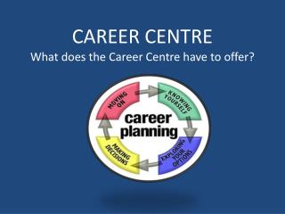 CAREER CENTRE What does the Career Centre have to offer?