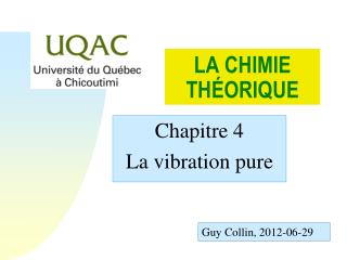 la chimie th orique