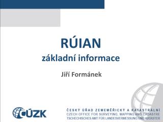 r ian z kladn informace