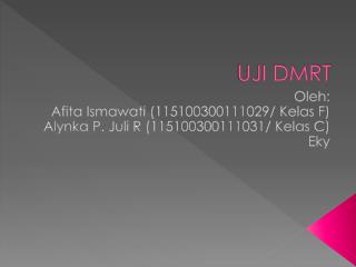 uji dmrt