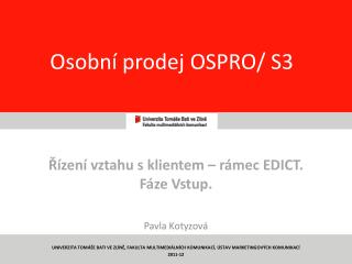 osobn prodej ospro s3