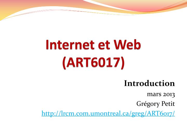 internet et web art6017