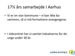 17 rs samarbejde i aarhus