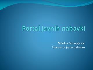 portal javnih nabavki