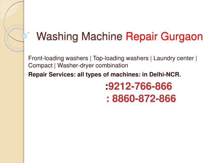 washing machine repair gurgaon