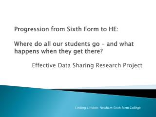 Effective Data Sharing Research Project