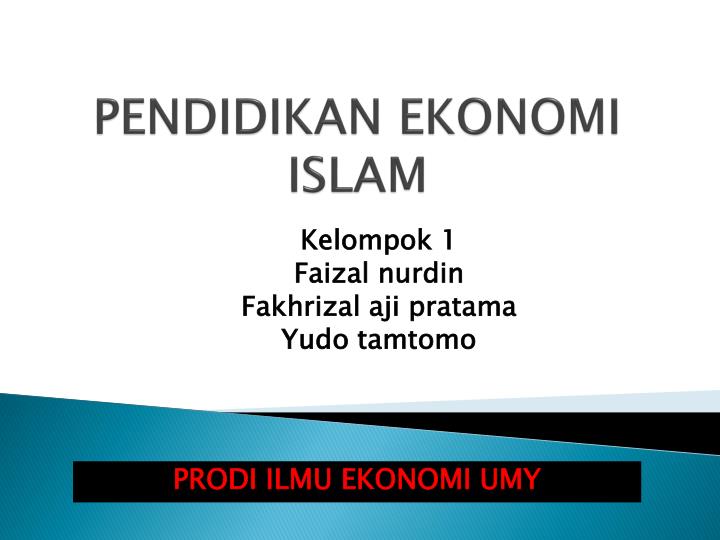 pendidikan ekonomi islam