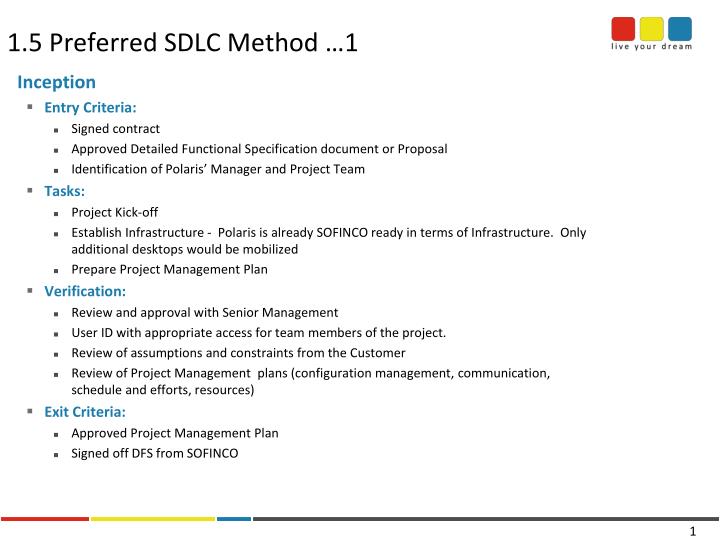 1 5 preferred sdlc method 1