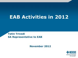 EAB Activities in 2012
