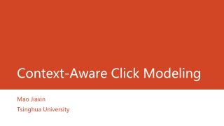 Context-Aware Click Modeling