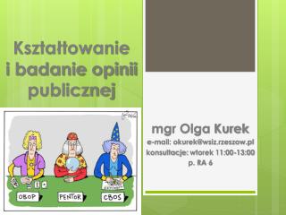 Kształtowanie i badanie opinii publicznej