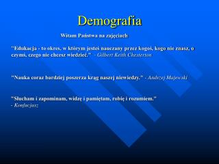 demografia