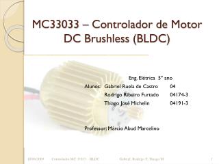 mc33033 c ontrolador de motor dc brushless bldc