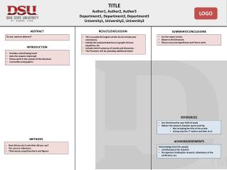 TITLE Author1, Author2, Author3 Department1, Department2, Department3